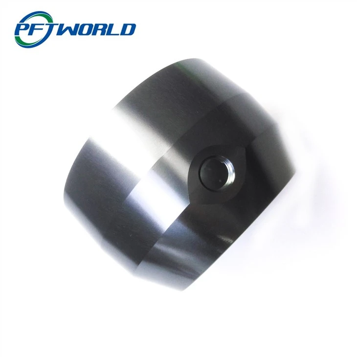 CNC Turned Aluminum Cylinder Dark Grey Oxidation Resistant Parts